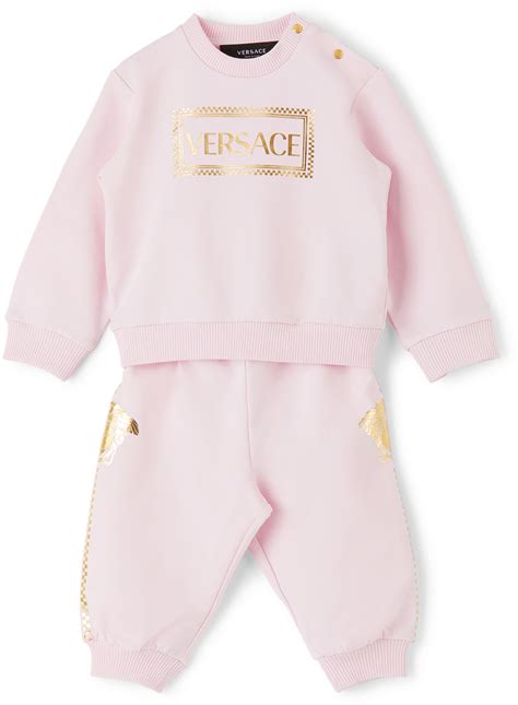 baby versace tracksuit|versace two piece set.